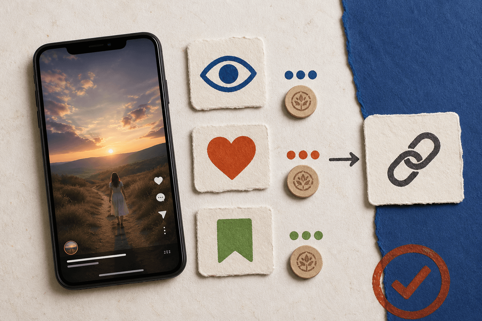 Instagram social media service pack selection scene