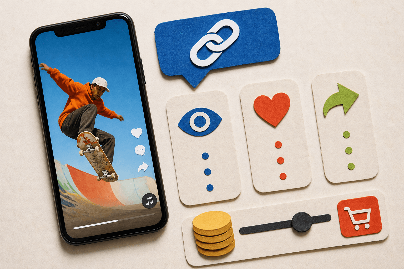 TikTok social media service pack selection scene